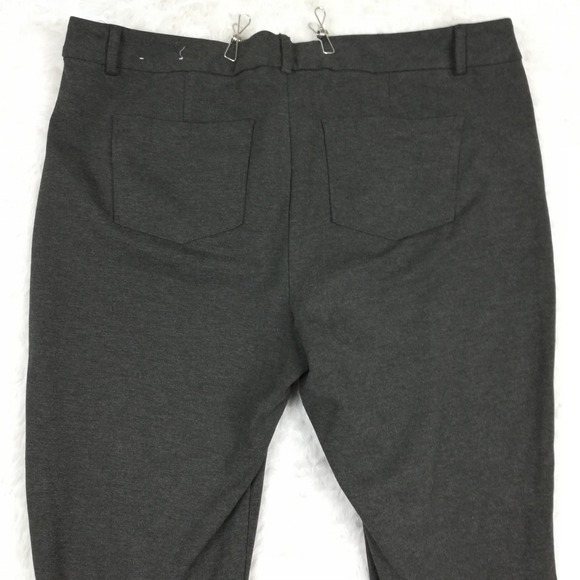 CJ Banks Signature Slimming Womens Pants Charcoal Gray Stretch Plus 20W - Picture 10 of 11